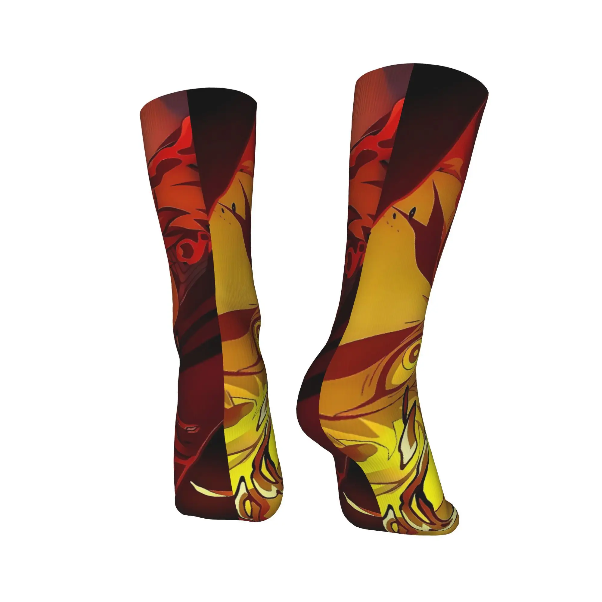 أنيمي Kyōjurō Rengoku الجوارب الترفيه جوارب الرجال عالية الجودة الدراجات الجوارب الشتاء نمط مكافحة العرق الجوارب