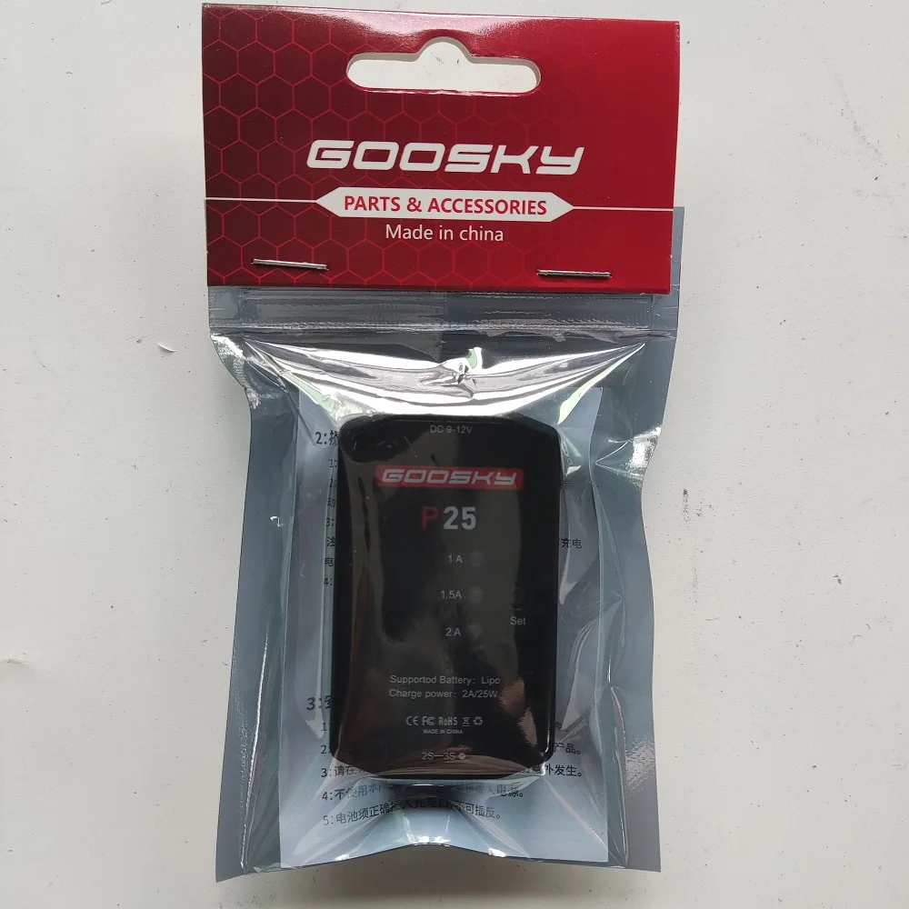 

GOOSKY S1 S2 E2 RC Helicopter Parts P25 2S-3S Lipo Balanced Charger GT050042