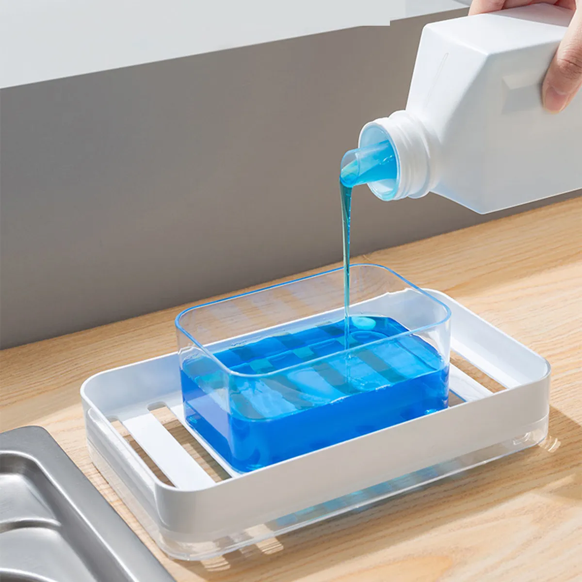Automatic Soap Dispender Foam Dispenser Dispensers Container for Liquid Bottle and Dishwashing Detergent Lotion