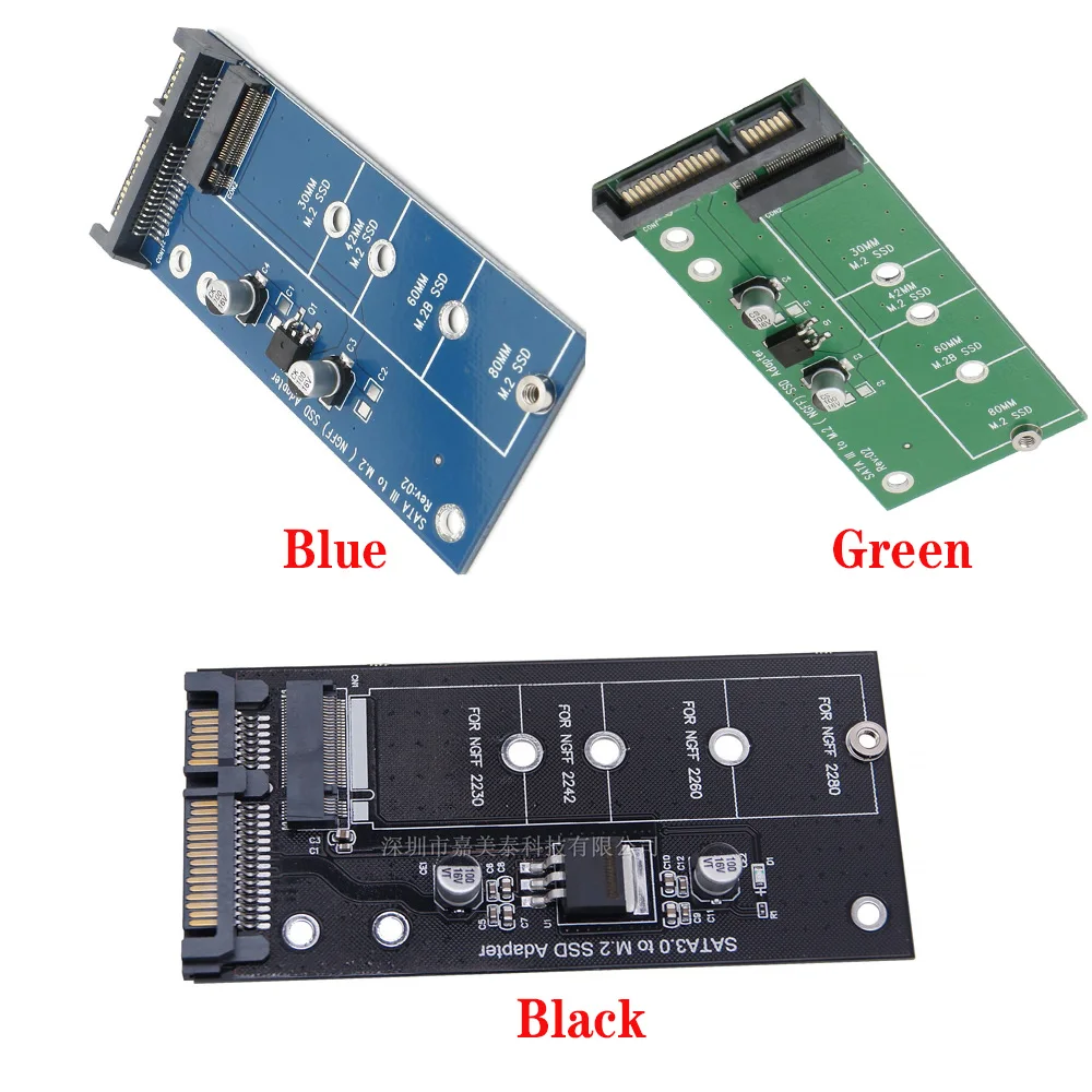 

M.2 NGFF SSD to SATA Adapter Card M.2 Interface to SATA 2.5 Inch Serial Solid State Drive STAT3 Adapter