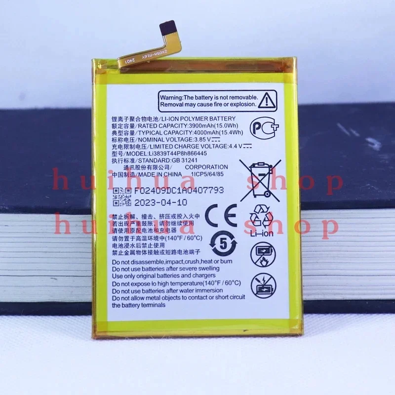 Li3839T44P8h 866445 Battery For ZTE Blade A71 2021, A7030, Voyage 10, 7530N, Voyage 30S, 7531N, Voyage 30, 7532N Battery