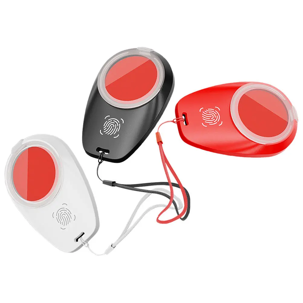 

Набор из 3 портативных быстросохнущих красных чернильных подушечек для отпечатков пальцев, компактные штамповочные подушечки для отпечатков пальцев, для офиса, нотариального использования, идентификации, безопасности, с ремешком