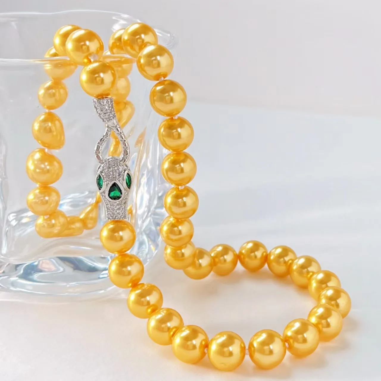 

10Mm Maillard High Quality Shell Pearl Necklace Clavicle Chain