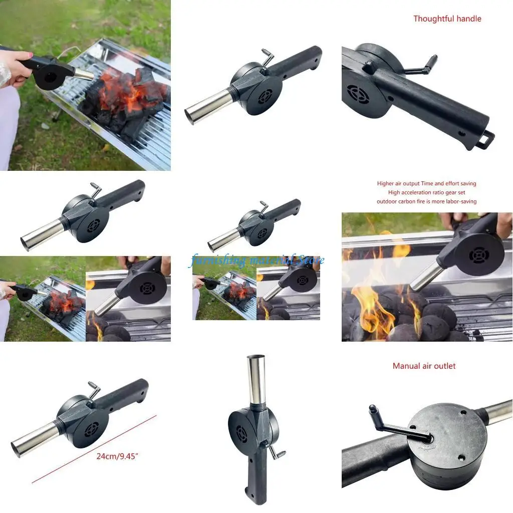 

Y5GD Удобный ручный воздуходувка легкий и тихая работа для лагеря для приготовления пищи барбекю