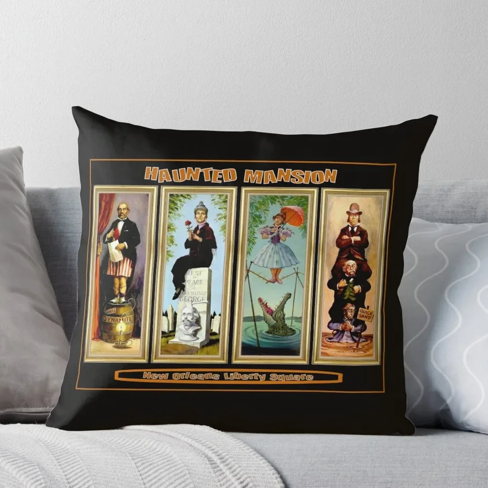 

HAUNTED MANSION : Vintage New Orleans Liberty Square Prints. Throw Pillow Luxury Cushion Cover Cushions For Sofa