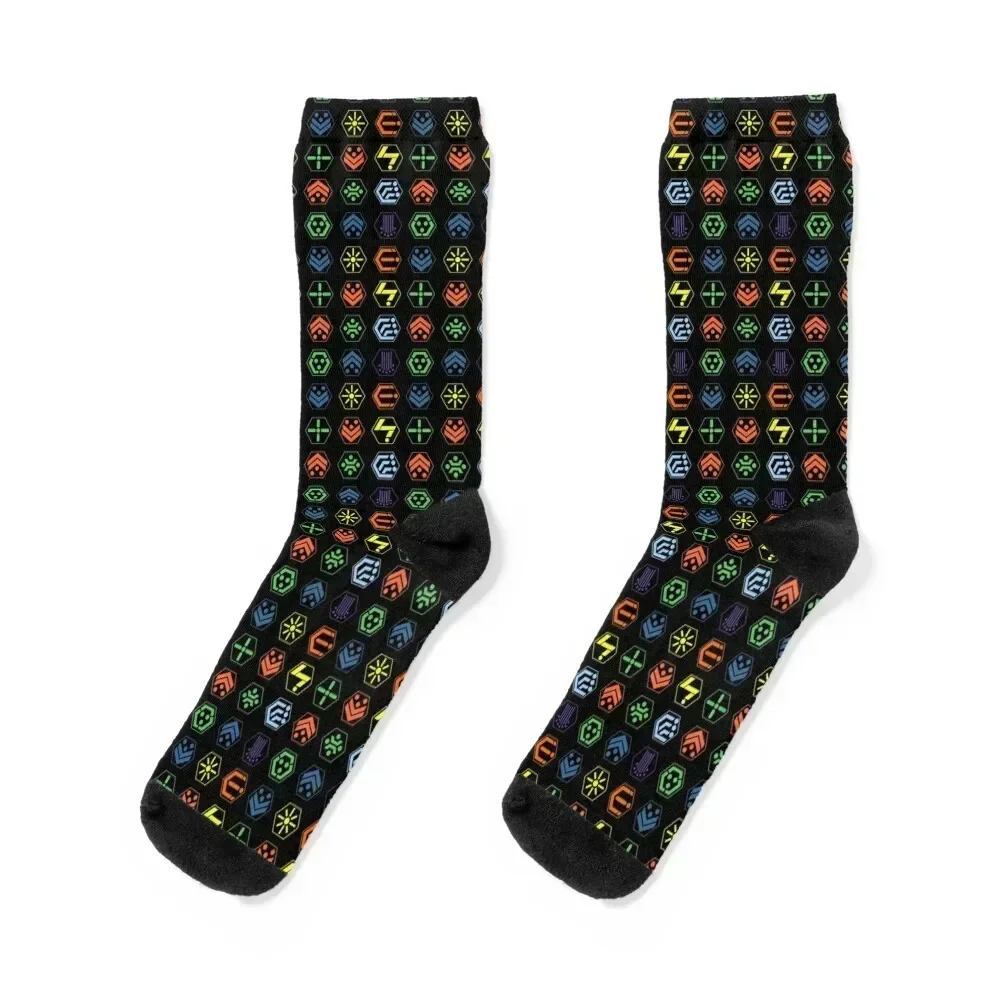 Phantasy Star Techniques Socks hockey gift Mens Socks Women's