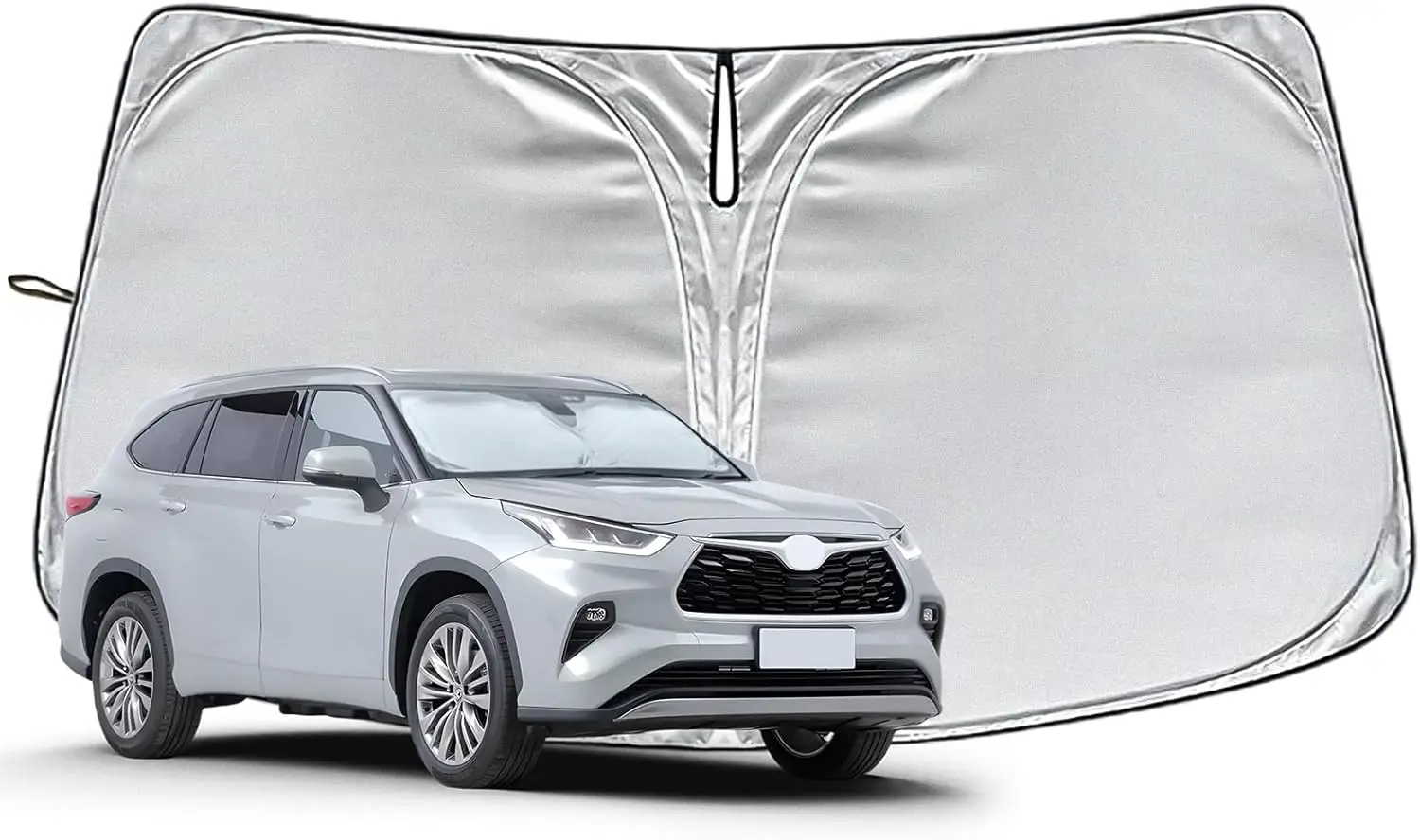 

Подходит для Toyota Highlander 2020-2025, солнцезащитный козырек на лобовое стекло, индивидуальные для Highlander, солнцезащитные козырьки на переднее стекло автомобиля, автоматический автомобиль Su