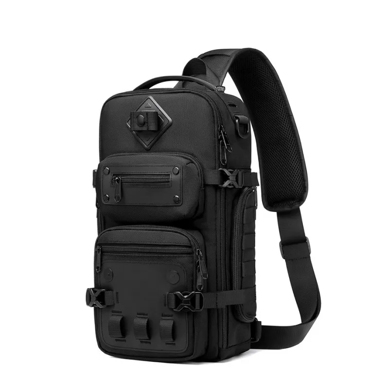 Men\'s Chest Bag Outdoor Tactical Single Shoulder Bag Cross Bag High Capacity Messenger Bag Waterproof Sports Bag for Man