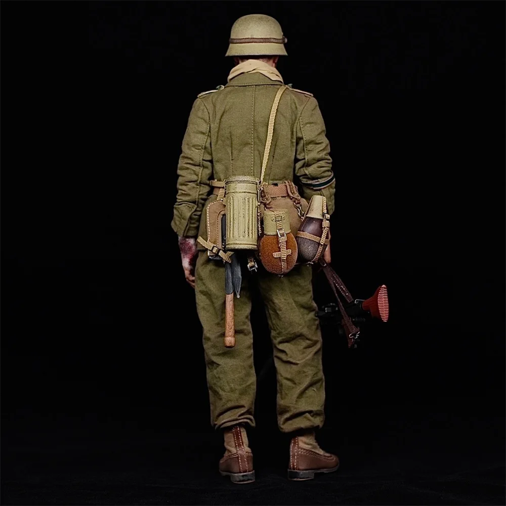 1/6 DID D80158 WWII Series North African Machine Gunner Beas Full Set Moveable Action Figures with MG34 Model For Fans Collect