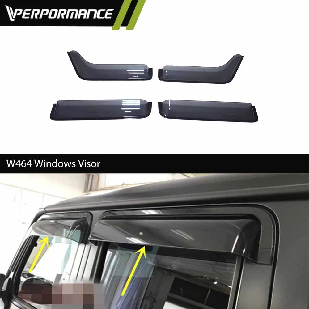 

G class G500 G63 2019y~ W464 Козырек для окон ABS Автозапчасти Внешняя защита от дождя Ветровой дефлектор Солнцезащитный козырек Детали кузова Автомобильный аксессуар
