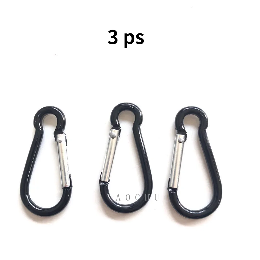 Outdoor indoor sports stainless steel mountaineering buckle D-shaped mountaineering buckle hooks for airpods Earphone case