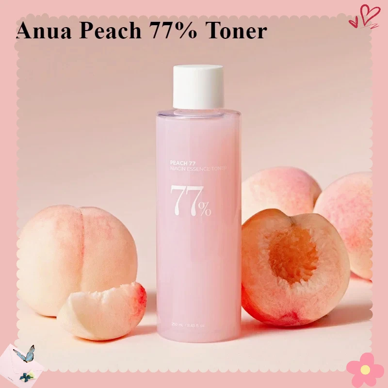 Anua Peach 77% Niacin Essence Toner 250ml Brightening Toner Niacinamide, Panthenol, Ceramide, Glass Skin, Korean Skin Care