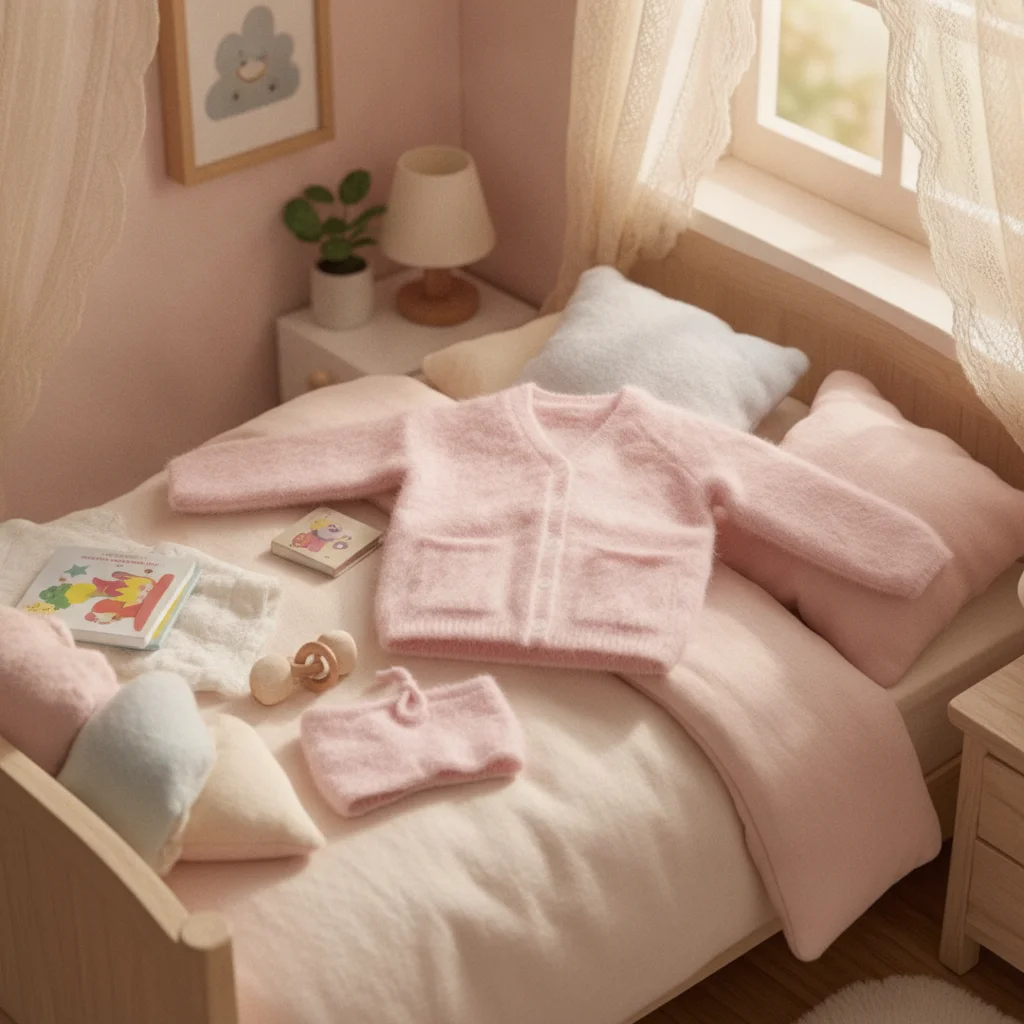 

Doll Cardigan with Camisole Soft Doll Knitwear Set Clothing Stylish Cute for Photo Shoots