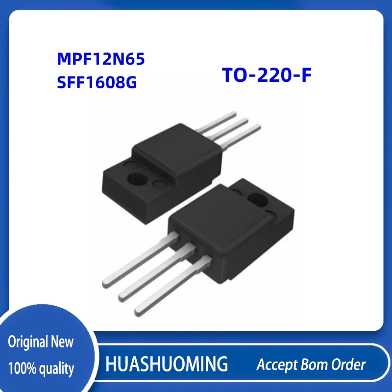 10Pcs/Lot New  MPF12N65 MPF12N   SFF1608G   SFF1608  TO-220-F