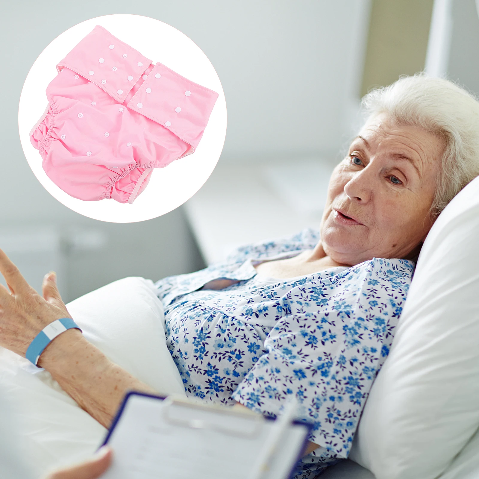 

Anti Leak Diaper Pants Reusable Washable Briefs Blue Practical Period Pregnant Women Adult Diapers Health Care