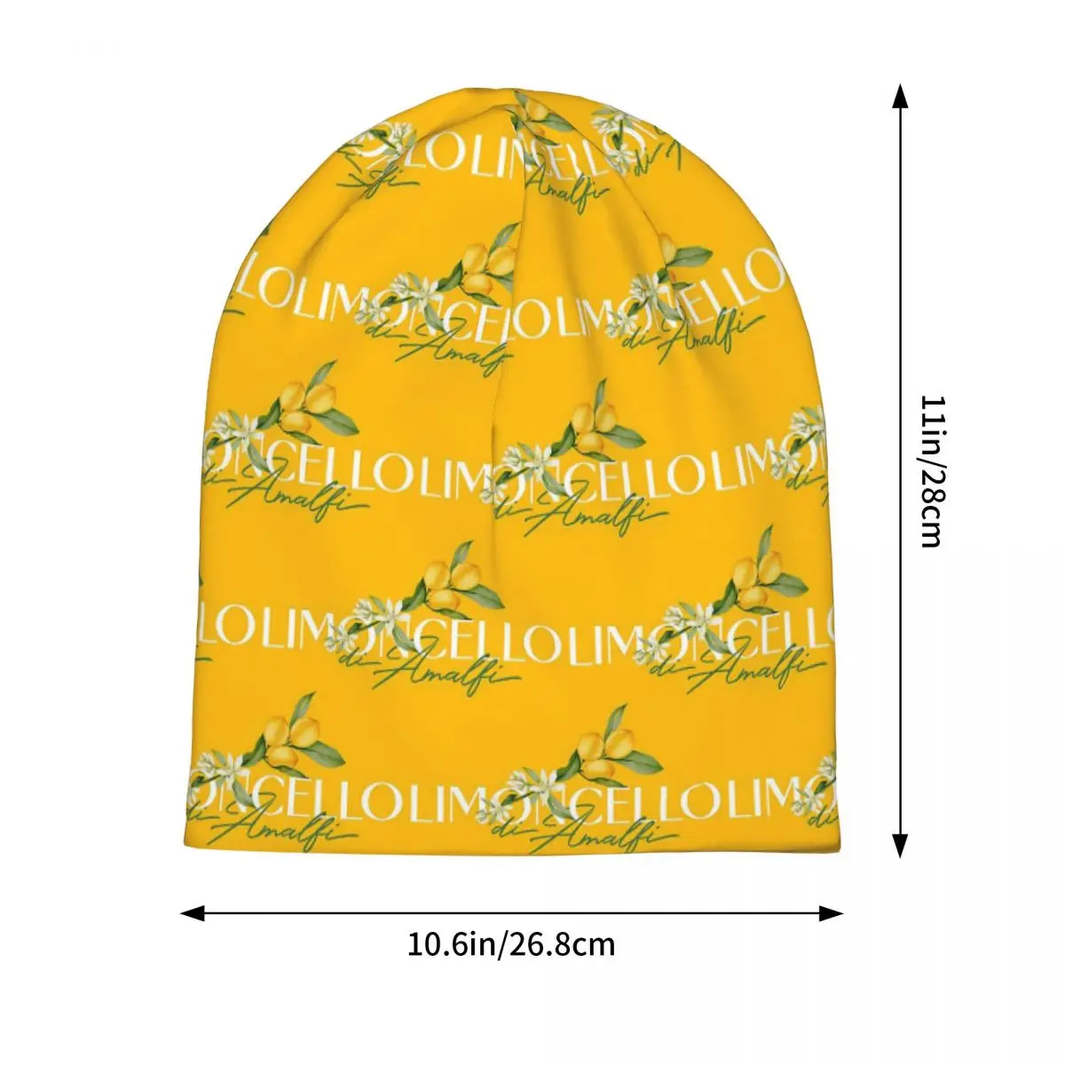 Limoncello Di Amalfi Warm Knitted Cap Hip Hop Bonnet Hat Autumn Winter Outdoor Beanies Hats for Men Women Adult