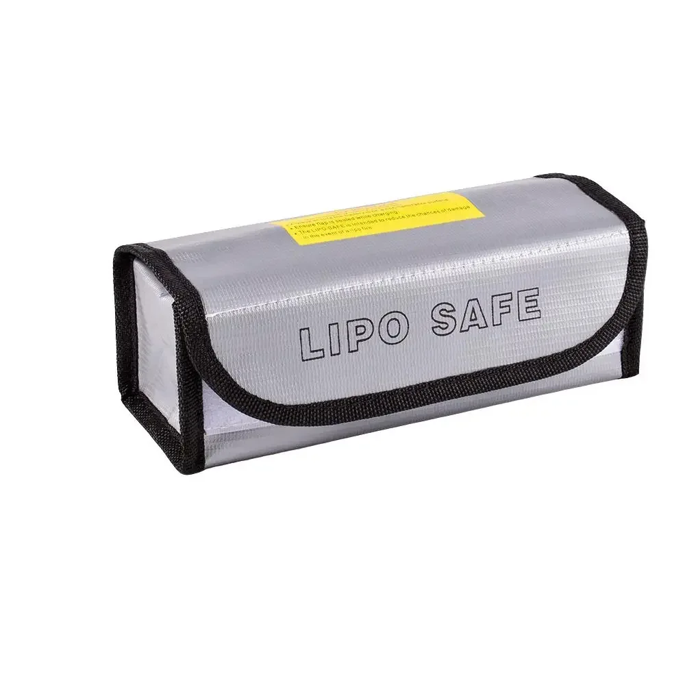 LiPo Battery Safe Bag Fireproof Explosion Proof Bag High Temperature Resistant for RC Hobby Battery 185x75x60mm Charging Storage