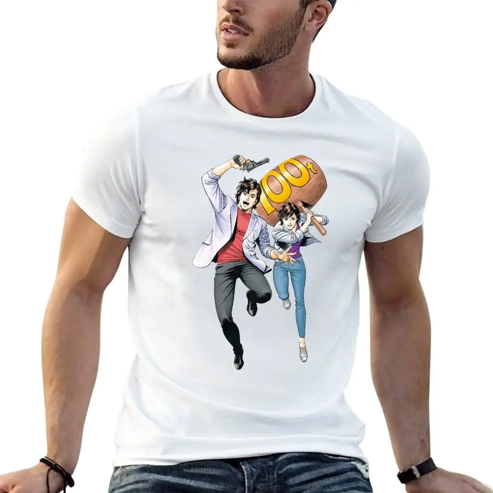 New design city hunter for T-Shirt boys whites graphics animal prinfor boys mens workout Informal manga Sweatshirt vintage