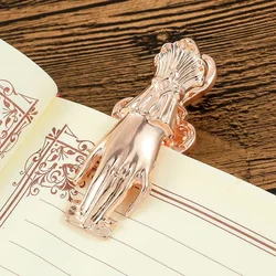 Vintage Lady's Hand Alloy Lady Hand-shaped Clip Bill Clip Travel Note Clip Creative Journal Tools Student Supplies Stationery