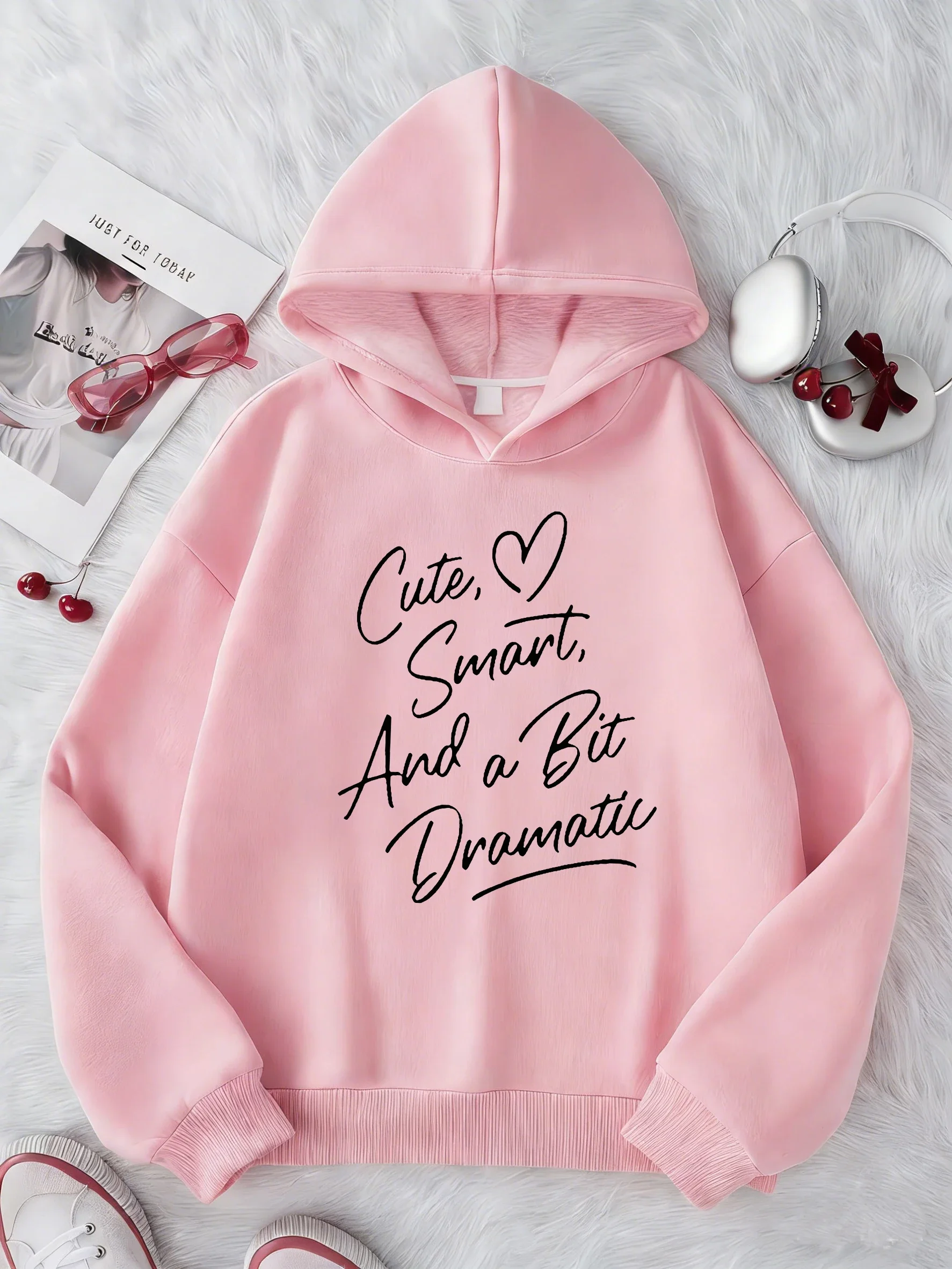 Y2k Cute Smart Dramatic Letter Printed Hoodie Kids Children's Sweatshirt Hoody for Boys Girls Autumn Winter Casual Hoodies