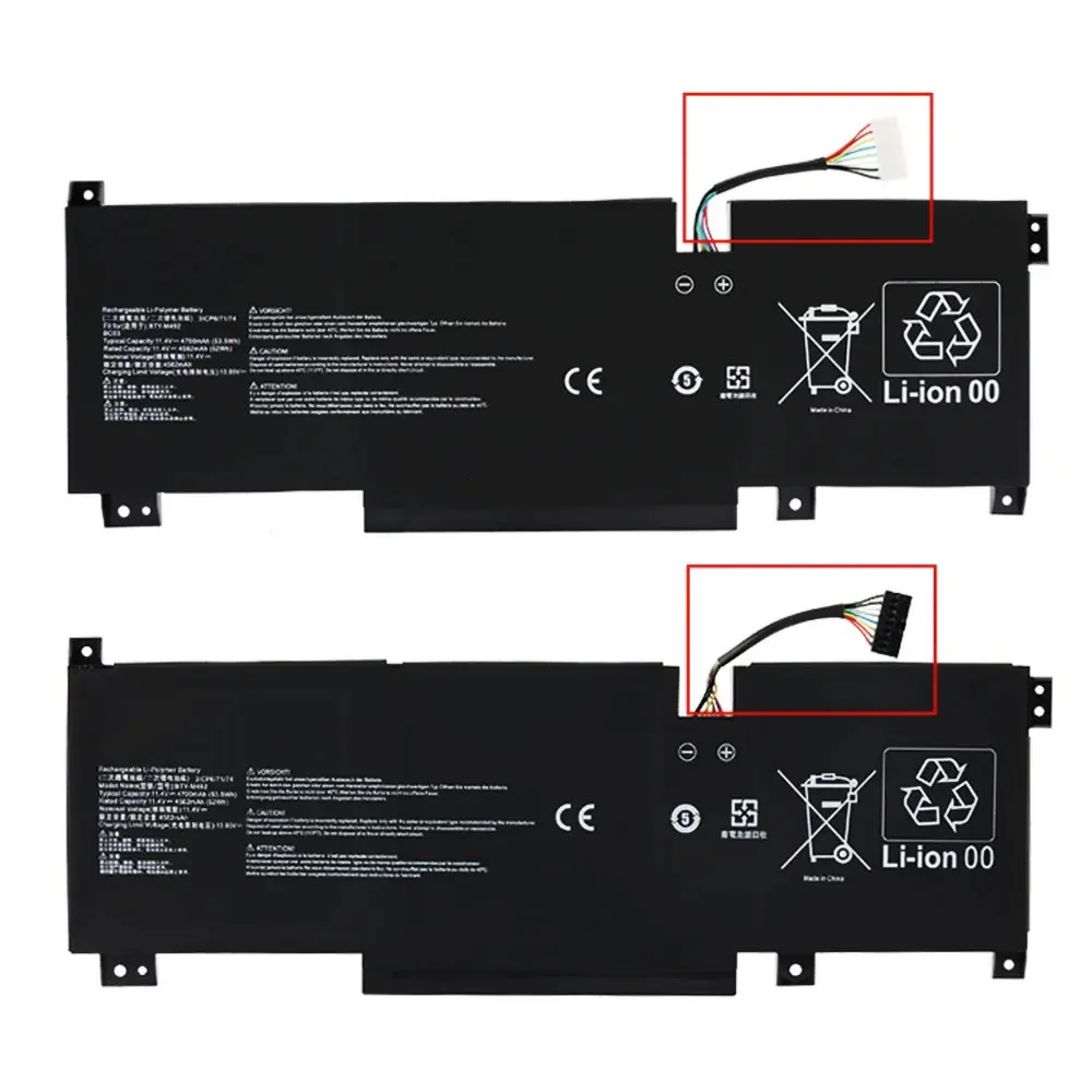 High Quality BTY-M492 Laptop Battery For MSI Pulse GL66 11UDK-076 GL66-11UDK-066JP 11UEK-050XFR 11UEK-007FR Notbook 11.4V 53.5Wh