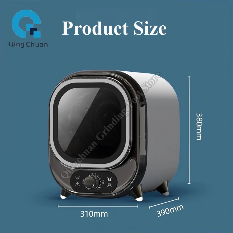 Small Tumble Dryer Intelligent Clothing Care Sterilization Feature Silent Operation Small Loads Baby Clothes Underwear Dryer