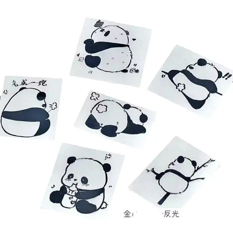 3Pcs Cute Cartoon Pattern Metal Sticker for Laptops Simple Fashion Headset Tablet PC Phone Case Waterproof Decoration DIY Decals