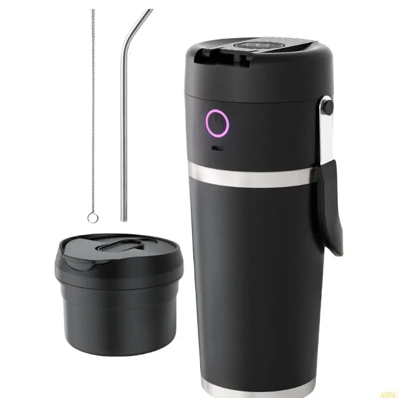A0NC Wireless Mixer Cup 6000mah خلاط قابل لإعادة الشحن لصانع عصير الصالة الرياضية المحمولة