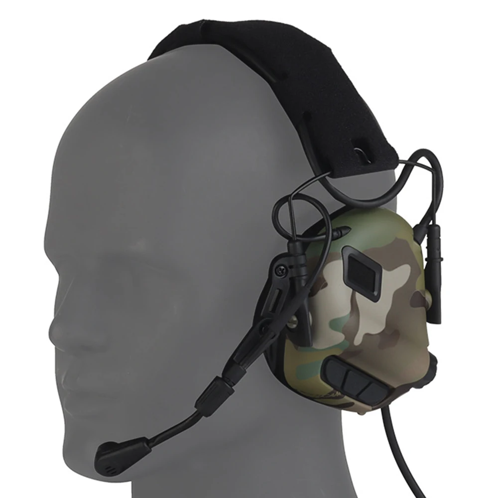 Hunting Shooting Noise Reduction Earmuffs Tactical Helmet Mounted Electronic Hearing Protector Sound Amplification Headphone