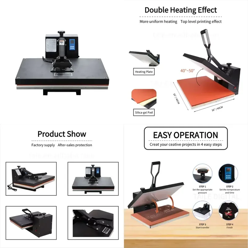 STROVAN Simple Style 40X60 Sublimation Heat Press Machine Direct Factory,Large Format Heat Press Sublimation Flatbed Heat