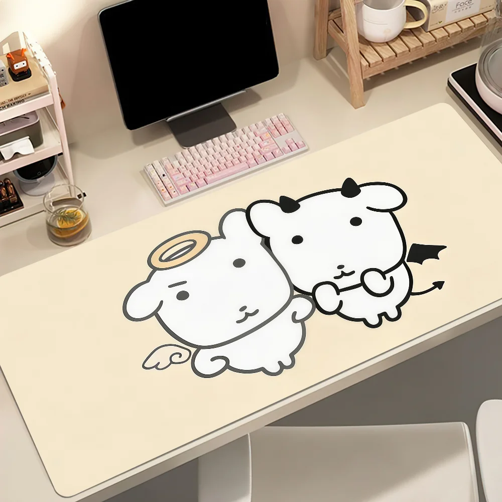 Cute G-Ganadi Dog Mouse Pad Large Non-slip Lockedge Desktop Computer Desk Mat Keyboard Writing MousePad Office Gamer Student
