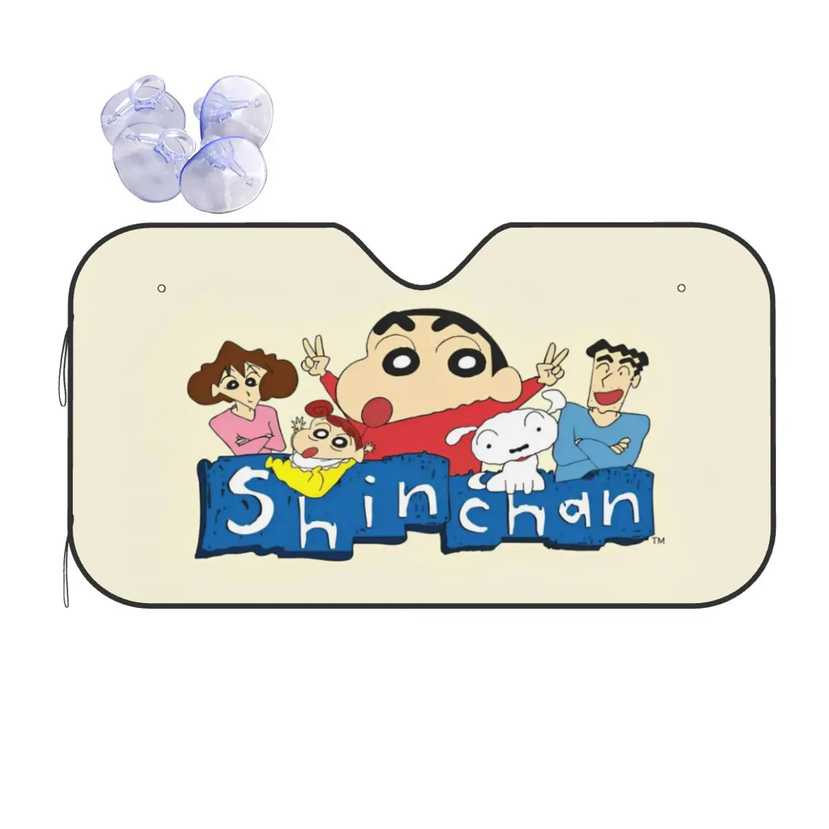 S-Shinchan Manga Novelty Windshield Sunshade 70x130cm Cartoon Foils Car Sunshade Front Window Cover