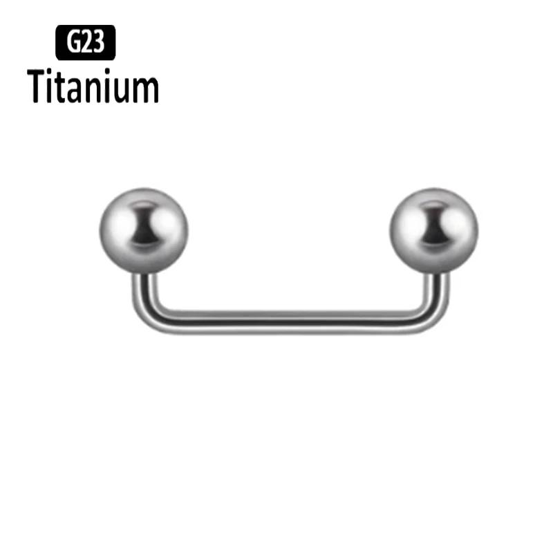 G23 Titanium Surface Piercings Double Ball Staple Dermal Anchor 14G Internal Threaded Cone Micro Dermal Anchors Bar Body Jewelry