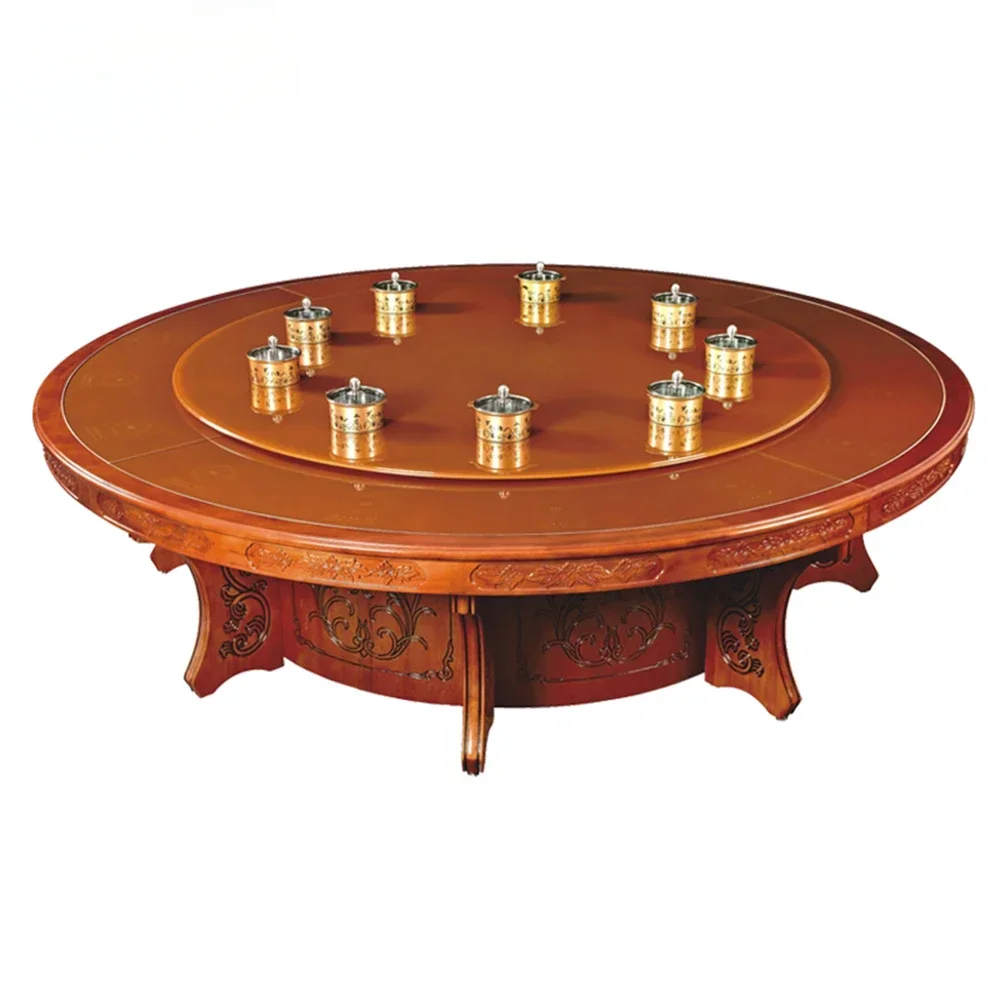 Hot Sales Luxury Trojan Horse West Asia Round Rotating Dining Table
