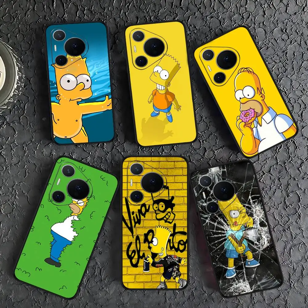 Funny Simpsons Family Phone Case For Huawei P 8 9 10 20 30 40 50 Pro Lite Psmart Honor 10 lite 70 Mate 20lite - view 2