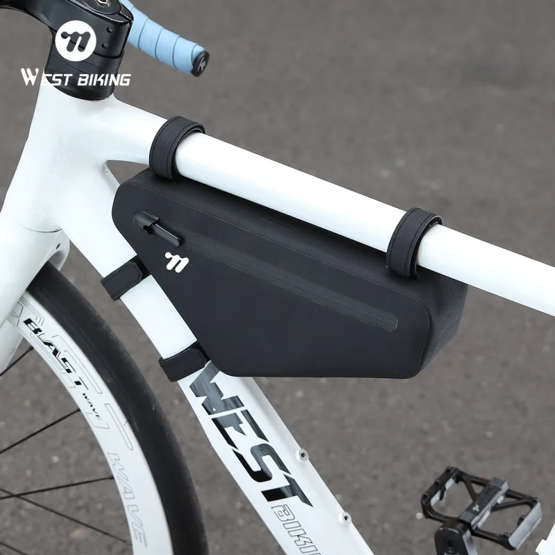 

Велосипедная сумка WEST BIKING, непромокаемая большая вместительная сумка на раму шоссейного велосипеда MTB, треугольная сумка, водонепроницаемая сумка, аксессуары для велосипеда