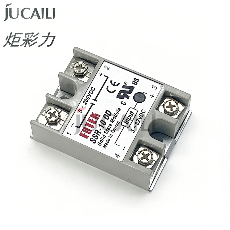 JUCAILI SSR-10DD Solid State Module for FOTEK SSR-100DA SSR-30DA SSR-10DA SSR-25DA SSR-40DA Solid State Relay Single Phase