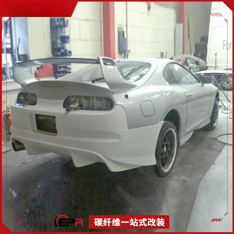 

For Toyota Supra MK4 (Demon King Style) - TRIALF Resin Fiber Rear Bumper & Bumper Guard