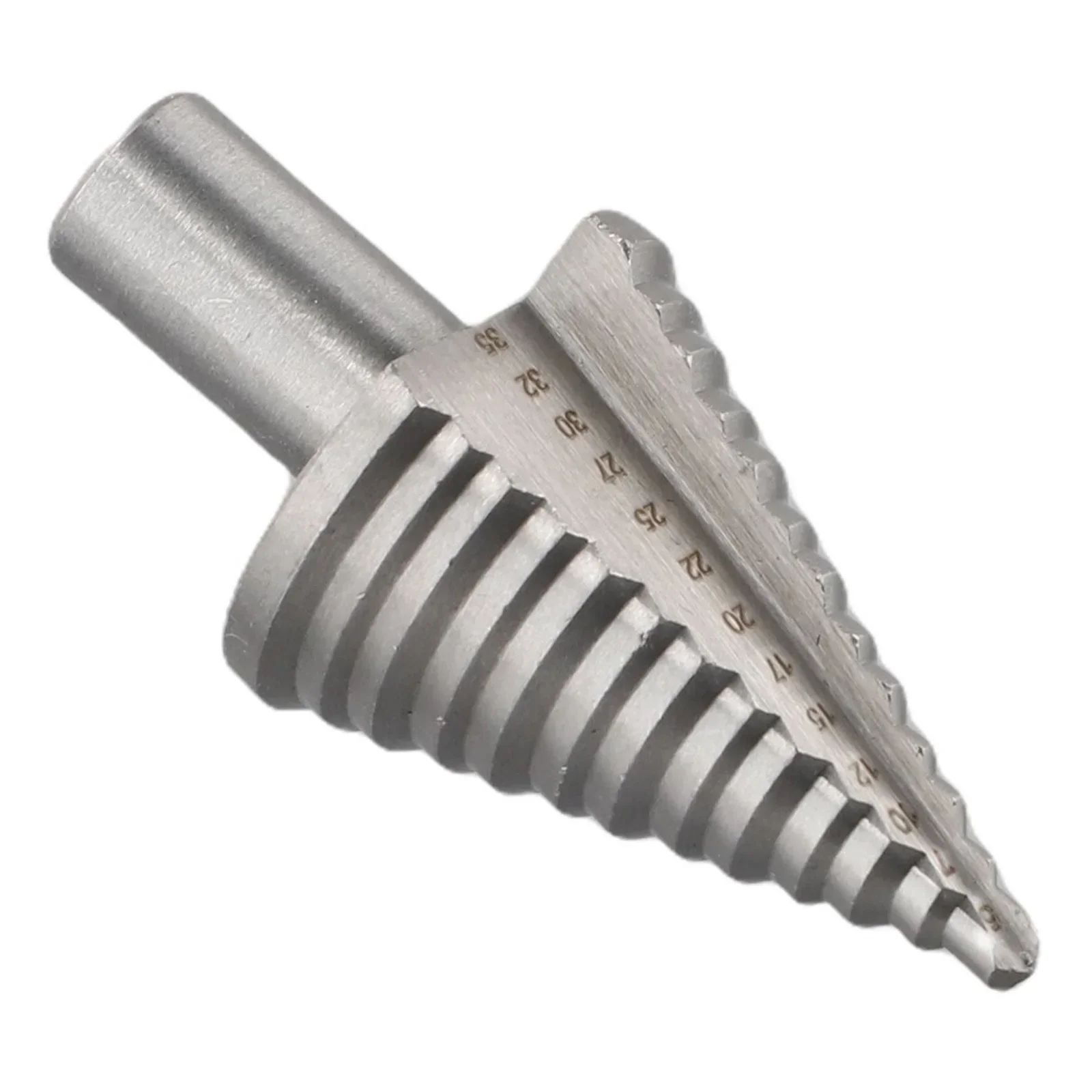 

1pcs 5-35mm Titanium- Coated Step Drill Bits HSS Straight Groove Step Cone Drill High Speed Steel Cutter Easy To Drilling