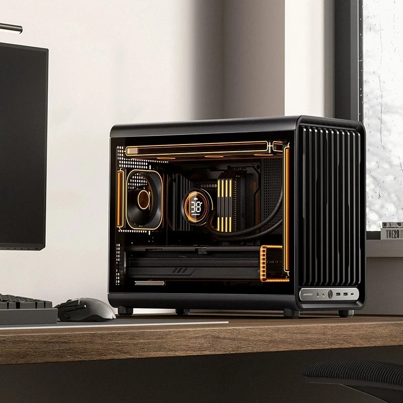 MATX 360水冷対応ガラスサイドスルーケース JONSBO D33 デスクトップゲーミングPCシャーシ