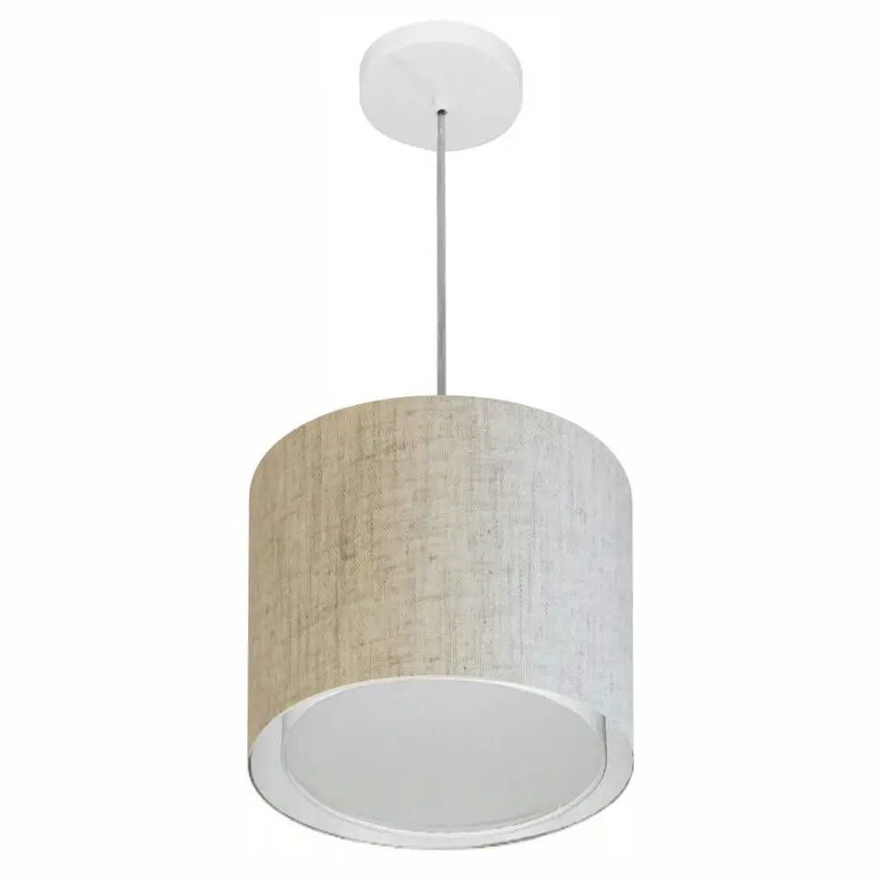 MJ-4284 Beige Russian Cylindrical Pendant For Dining and Being Table