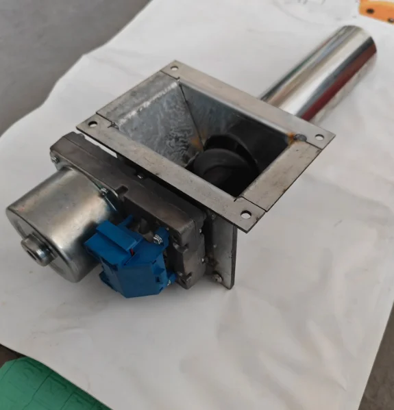 20W 3 RPM Motor with Single Auger for Pellet Stove, Stainless Steel Screw Feeder with Forward Reverse
