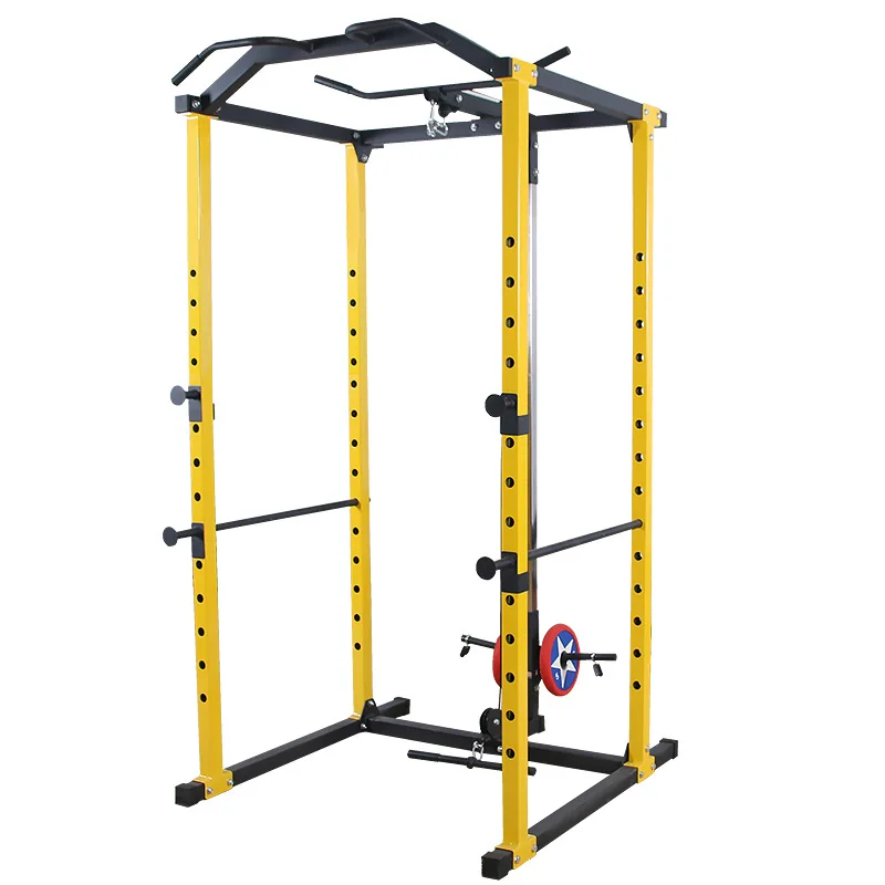 fitness Smith machine steel gantry frame squat rack comprehensive home training device station  Power Cage