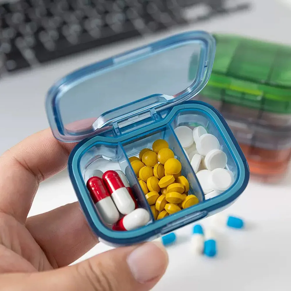 

1 шт. Pill Manager, коробка для хранения утренних и вечерних таблеток — компактная и удобная — незаменимая аптечка для путешествий