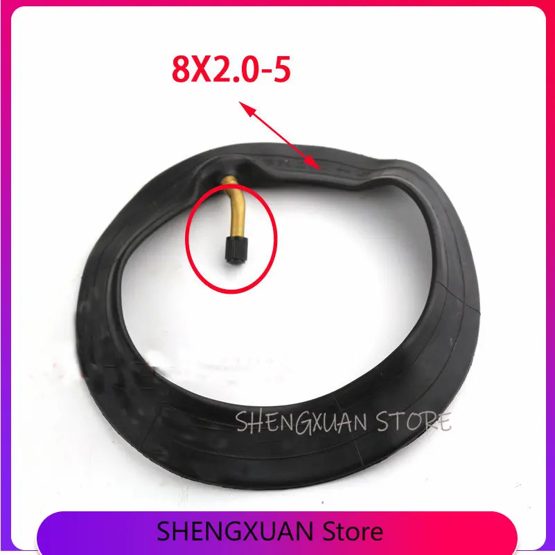 

8 inch pneumatic inner tube 8X2.0-5 Inner Tube With Bent Valve Suits Electric scooter baby trolley 8*2.00-5 inner tube