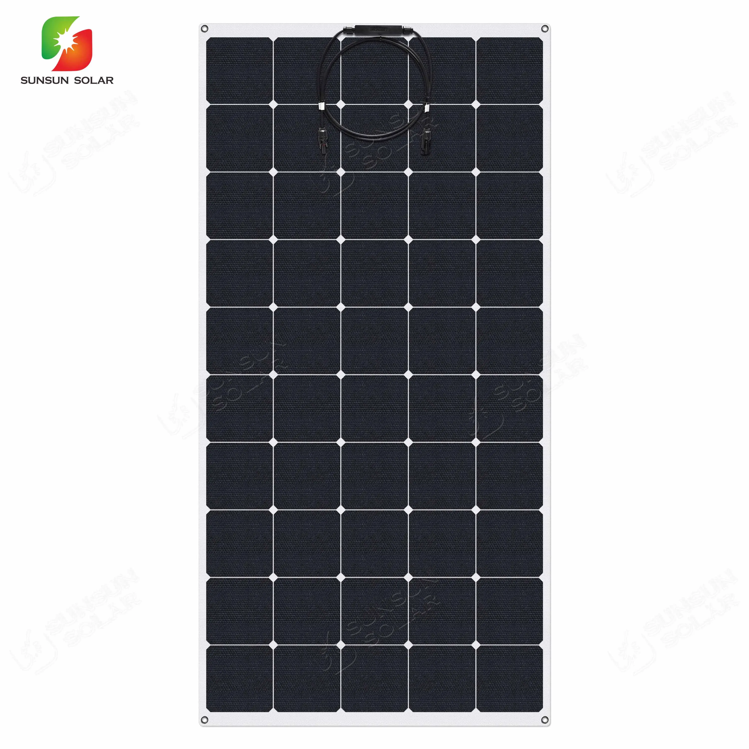 23% efficiency sunpower solar panels price rv semi flexible mono solar panel 170W