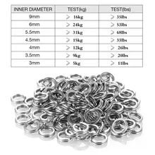 Stainless Steel Fishing Split Rings #4