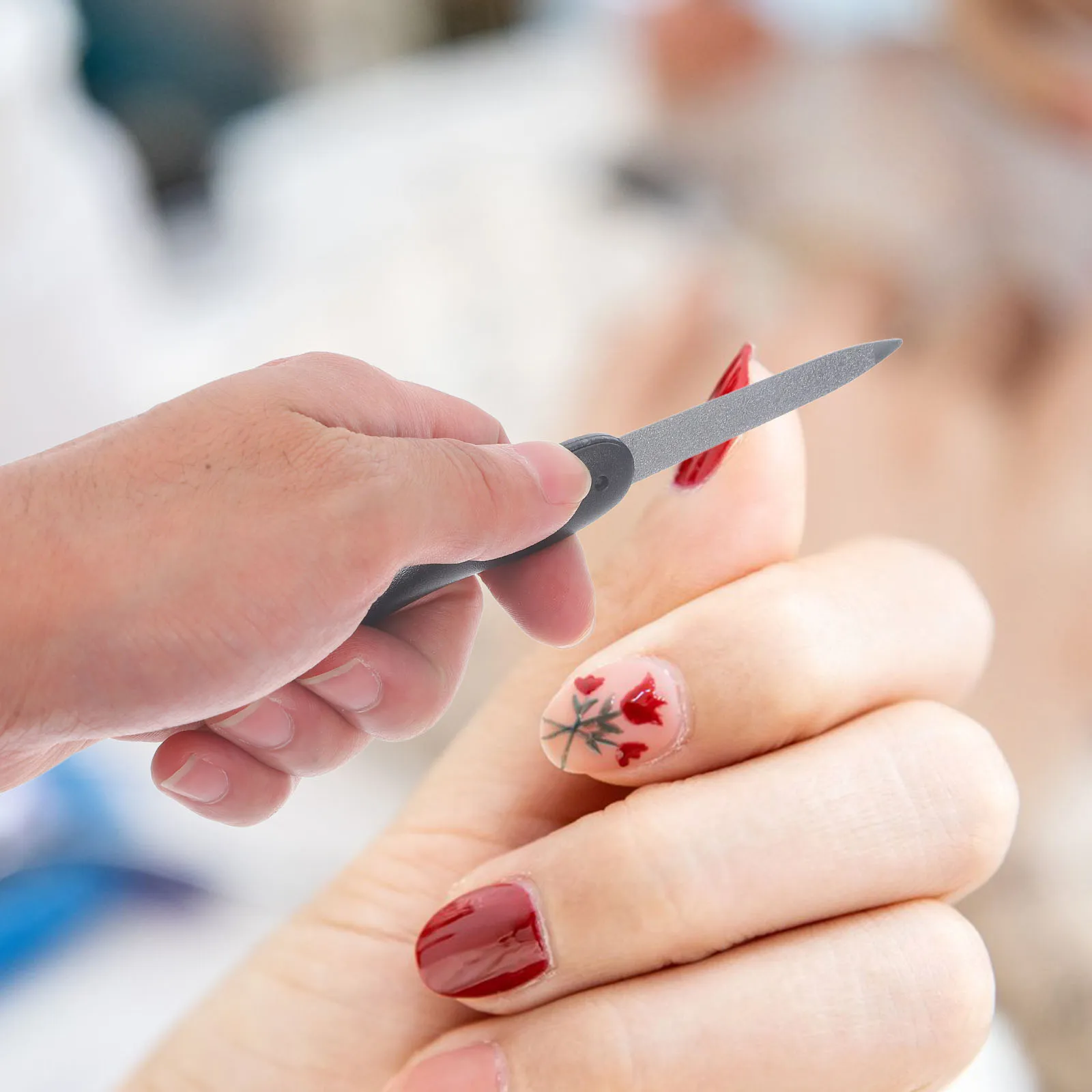 

6Pcs Nail File Double Sided Foldable Nail Trimming Tools Professional Manicure Pedicure Portable Salon Supplies Nails Care