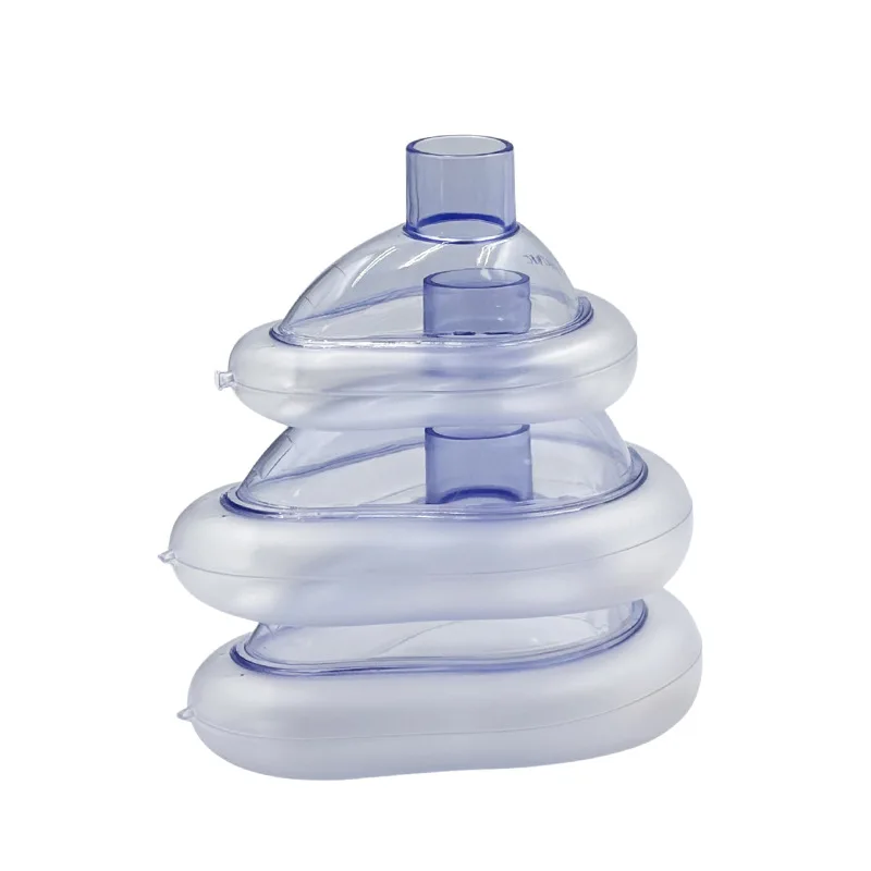 PVC Inflatable Respiratory Anesthesia Mask Anti Asphyxiation Device for Adult Child First Aid Emergency Medical Accessory