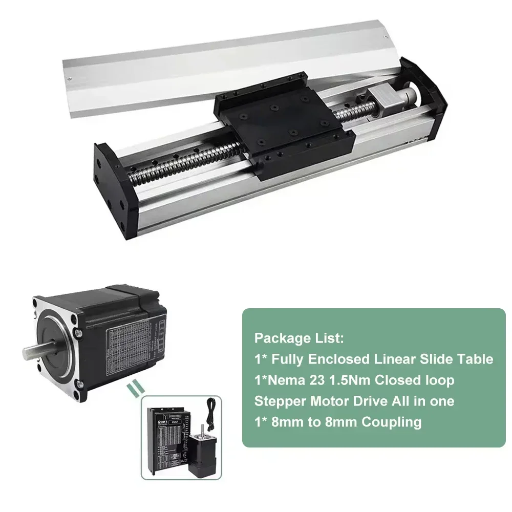 YUN DUAN Linear Guide Motor Drive Set 90mm Ball Screw 10